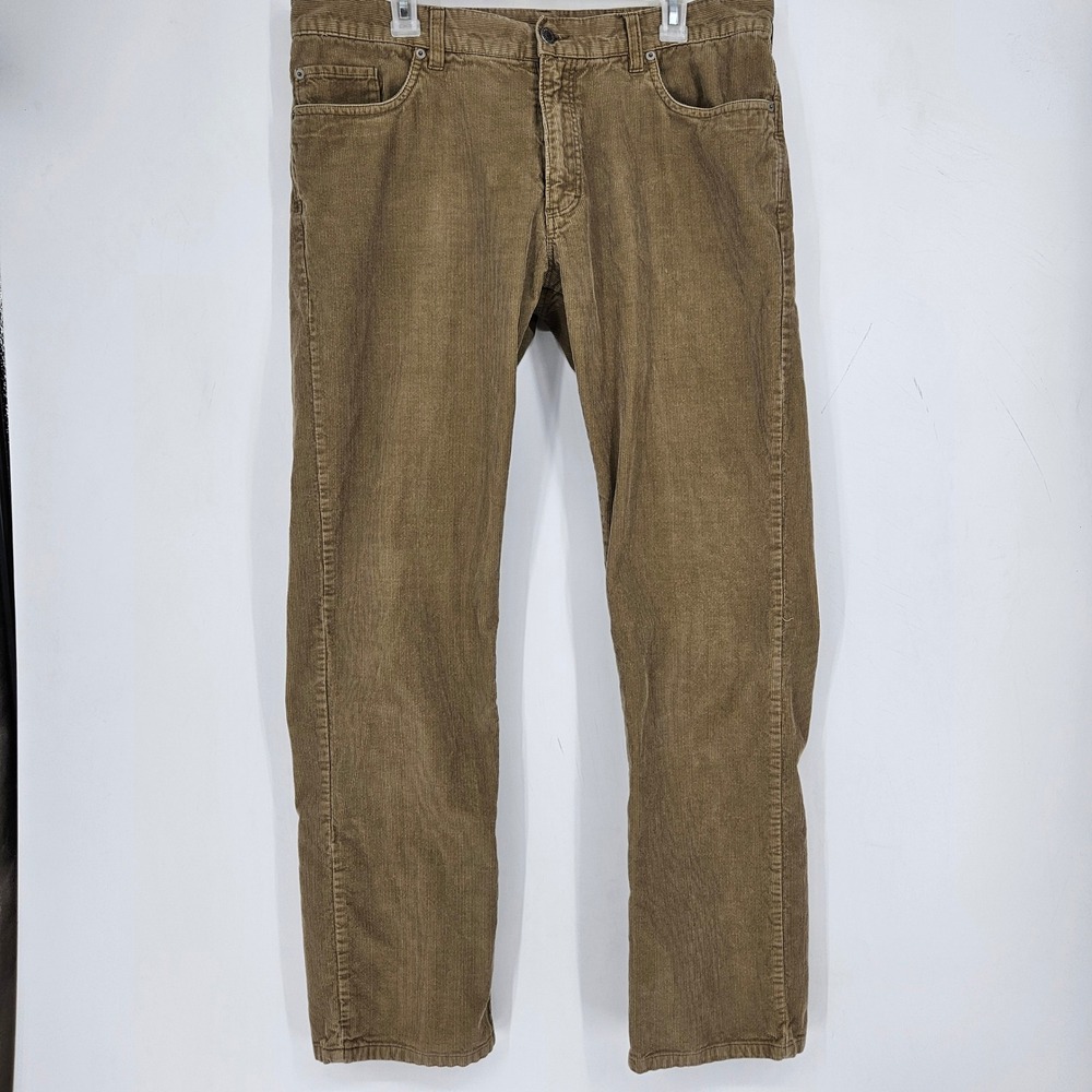 Woolrich Pants Mens 36x34 Corduroy Casual Preppy Tan Khakis FLAWS